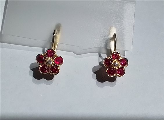 Ohrringe Soprana Dame in Gelbgold OG FIORE RUBINI - OG FIORE RUBINI
